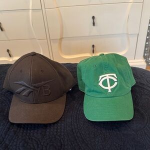 Black and Green Baseball Caps
